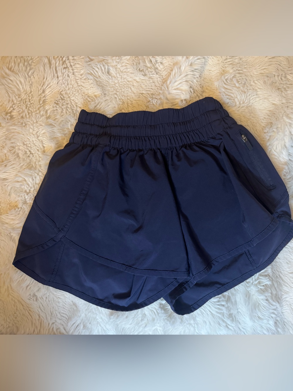 Navy lululemon shorts